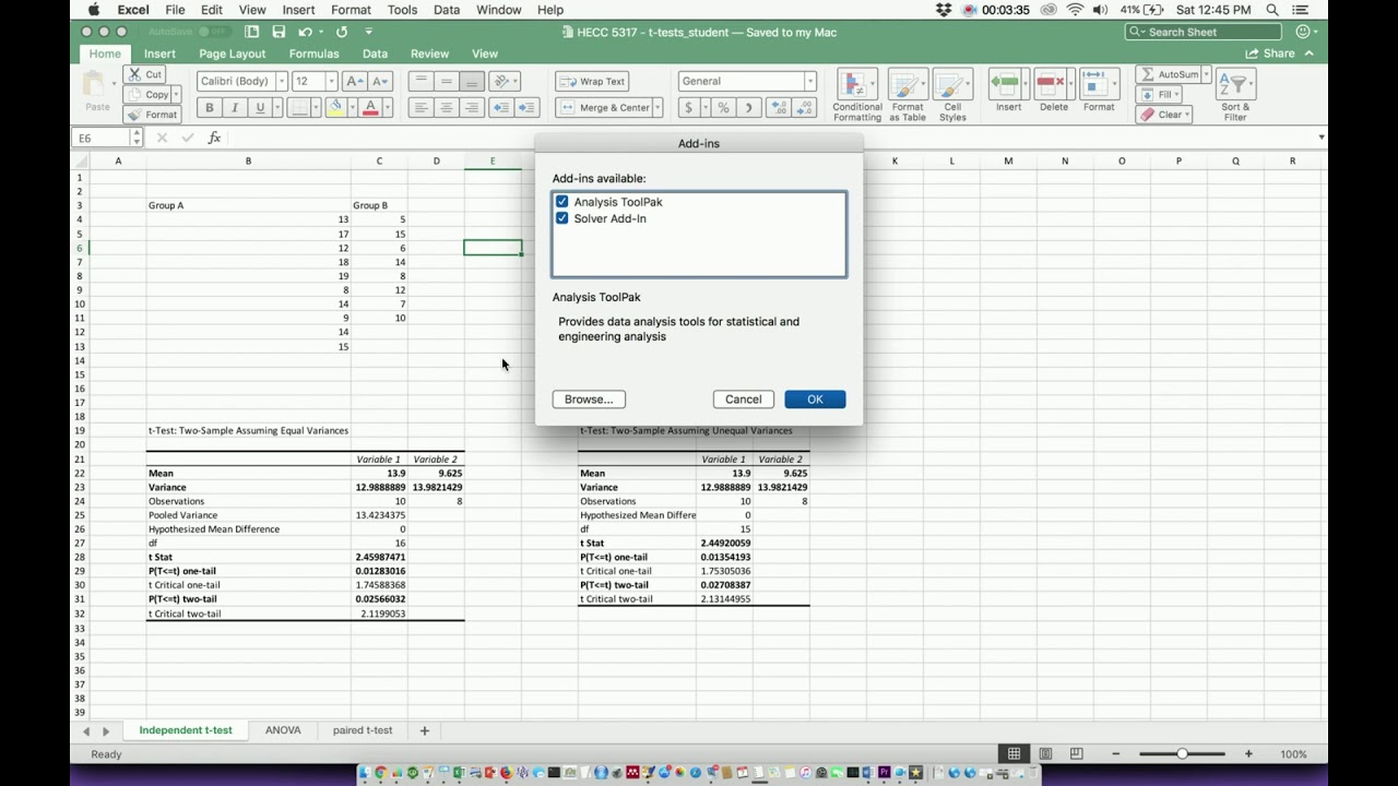 Download Analysis Toolpak Mac Excel